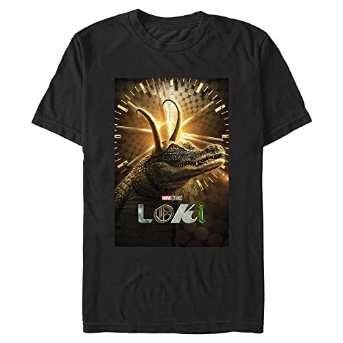 Marvel Poster Alligator Loki T-Shirt Homme Coton Col Rond Black