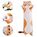 Ohyoulive Cute Plush Cat Doll Soft Stuffed Kitten Pillow Doll Toy Gift for Kids Girlfriend Creative New Long Cat Plush Toy Pillow Cute Doll Ragdoll Gift Sofa Supplies Soft and Good Breathability