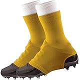 TCK Football Spat Cleat Covers (Gold, Large)