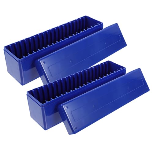 Caja para monedas clasificadas POPETPOP con protección contra impactos y diseño portátil azul