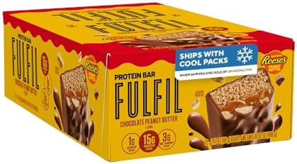 FULFIL Reese's Peanut Butter Chocolate Protein Bars, 15g Protein, 12 ct