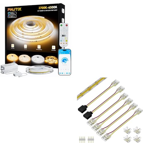 Tira LED COB direccionable PAUTIX 32.8ft 2700K-6500K miniatura 1