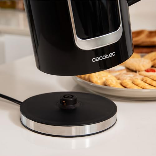 Cecotec Thermosense 500 Touch Wasserkocher 1,7L, 2200W, Edelstahl innen, 5 Temperaturstufen 40-100°C, Touchscreen, 360° Basis, Cool Touch… – Ansicht 5