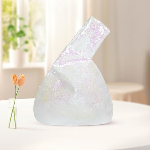 Image of Eternal Beauty Sequin Wristlet Bag, Reinforced Sparkly Evening Clutch for Wedding Guest, Cruise & Prom Mini Purse