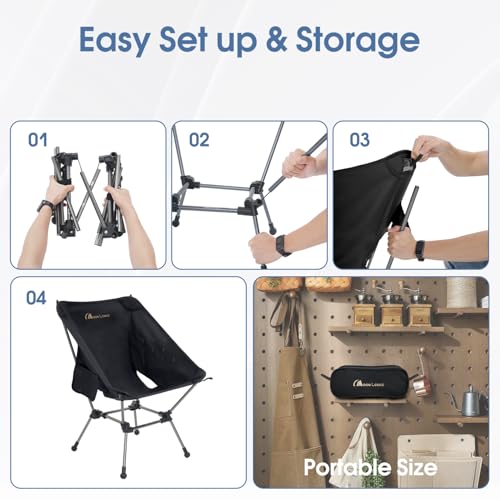 MOON LENCE Portable Camping Chair Plus CH21P Oversized Chair の商品画像 10