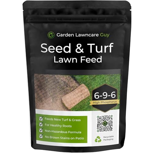 Seed & Turf Feed - Pre Seeding & Pre Turfing Lawn Fertiliser - Child and Pet Friendly - High in Phosphorus for Lawn Establishment - Garden Lawncare Guy