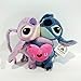 fangzhuo Peluche Lilo Y Stitch - Muñeca De Peluche con Corazón Rojo Y Abrazo De Ángel