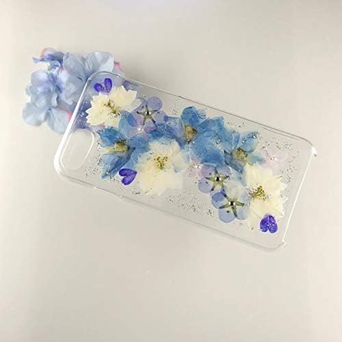 Amazon お花屋さんのハンドメイド No X95 押し花 Iphonex アイフォン 押し花 レジン 千鳥草 デルフィニウム ネモフィラ他 押し花をｕｖレジンでコーティング Iphonex ケース カバー 通販