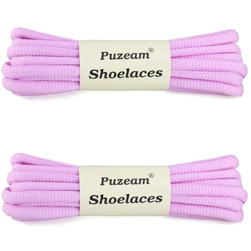Image of 2 Pairs Oval Athletic Shoelaces 33 Colors 1 /4 inch Half Round Shoe Laces for Sneakers