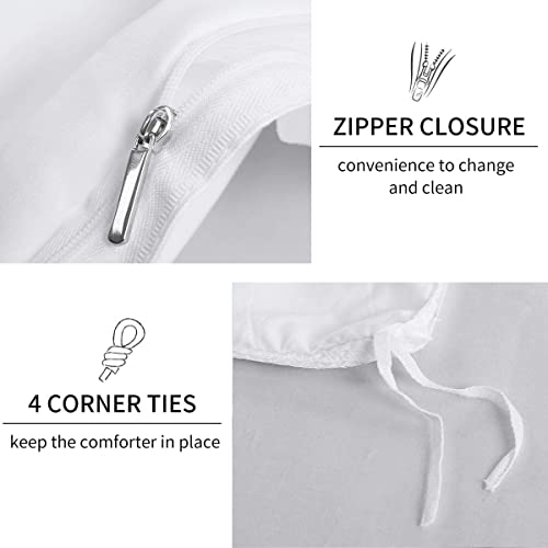 XBNGDF Set Copripiumino Singolo 155x200, New York