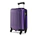 Produktbild Kono Hartschale Koffer Trolley Rollkoffer Zwillingsrollen ABS Handgepäck Bordgepäck 4 Rollen, 48cm 20 Zoll(Violett)