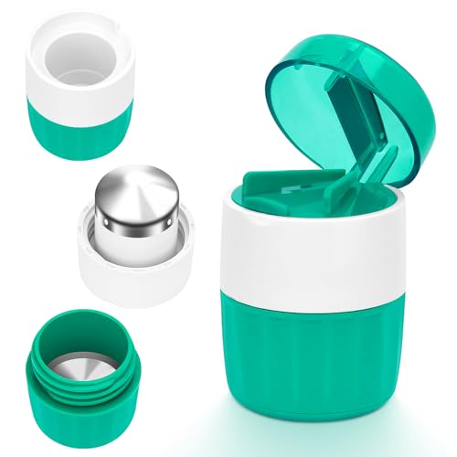 Hysagtek Tabletten Mörser Klein - Tablettenmörser 3-in-1 mit Depotfach und Reinigungsbürste, Tabletten Zerkleinern für Tabletten und Haustiere, Multifunktionaler Pillenmörser Hysagtek Tabletten Mörser Klein - Tablettenmörser 3-in-1 mit Depotfach und Reinigungsbürste, Tabletten Zerkleinern für Tabletten und Haustiere, Multifunktionaler Pillenmörser