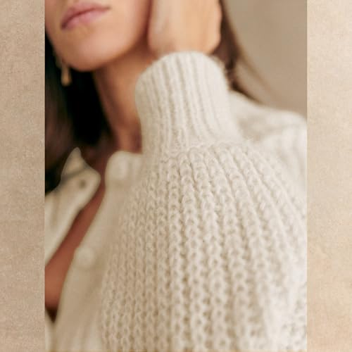 Image of Hixiaohe Cardigan Sweater for Women Long Sleeve Button Y2K Chunky Knit Sweater Fall Casual Open Front Outwear Knitwear Coat