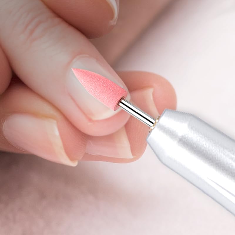 Miniatura 4 de Juego de brocas de uñas, 6 brocas de goma para pulir, pedicura de manicura de 332 pulgadas, broca de silicona, adecuada para pulir y pulir uñas