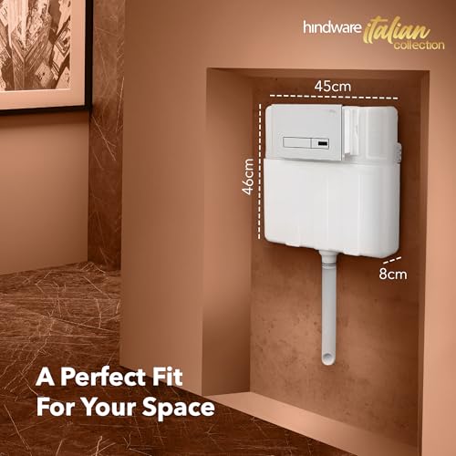 Image of Hindware Concealed Cistern for Bathroom | Made of PVC | Half Frame | Neo | Single Body Construction