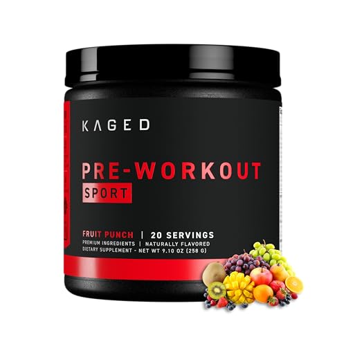 Kaged Sport Pre Workout Powder for Men & Women, Fruit...