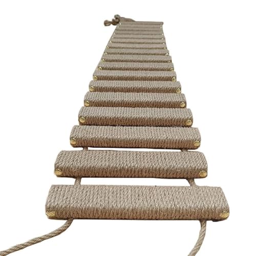 Katzenleiterbrücke für Wand, Katzenklettergerüst, Kletterseil Leiter für Katze, Spielzeug, Outdoor Katzenbaum, Sisalseil Klettergerüst, Haustiermöbel (A, 100cm, 1) Katzenleiterbrücke für Wand, Katzenklettergerüst, Kletterseil Leiter für Katze, Spielzeug, Outdoor Katzenbaum, Sisalseil Klettergerüst, Haustiermöbel (A, 100cm, 1)