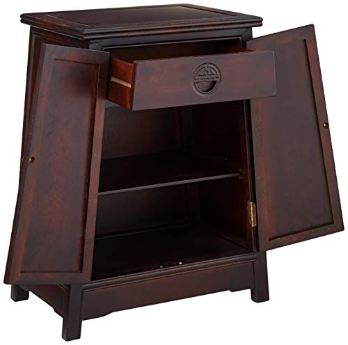 Oriental Furniture Rosewood Long Life Cabinet #TOP4
