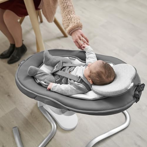 Babymoov Lovenest Original Baby Headrest, Oeko-Tex Certified, Soft & Supportive, Made in Europe, Smokey, A050227_US