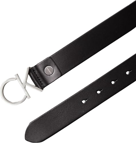 Calvin Klein Damen Gürtel Ck Logo Belt Ledergürtel, Schwarz (Black), 100 cm – Ansicht 2