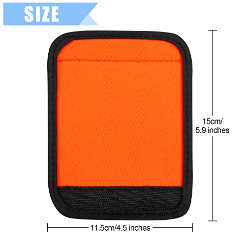 6 Pack Luggage Handle Wrap, Luggage Handle Wraps for Suitcase, Bright Orange Luggage Tags, Suitcase Tags identifiers for Travel Accessories3