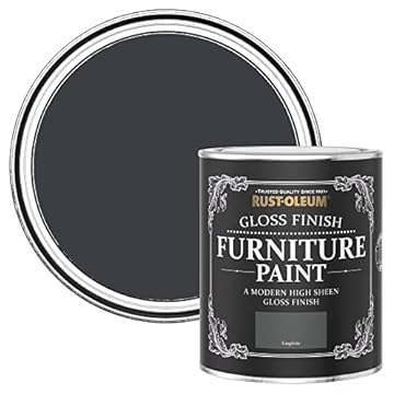 Rust-Oleum Dark Grey Furniture Paint in Gloss Finish - Graphite 750ml