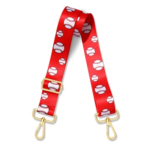 Image of NVENF Game Day Purse Strap Replacement Baseball Basketball Soccer Golf Crossbody Shoulder Bag Straps for Stadium Clear Purse (Style F)