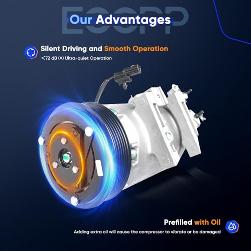 Image of ECCPP AC Compressor 2013-2018 Fit for Nissan Altima L4 2.5L | AC Compressor with Clutch Rapid Cooling