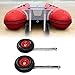 Haofy 10 Inch Inflatable Boat Launching Wheels Transom Launching Dolly Wheels Kit for Dinghy Canoe Sailboat with Pins Stainless Steel Brackets 600 LBS Capacity