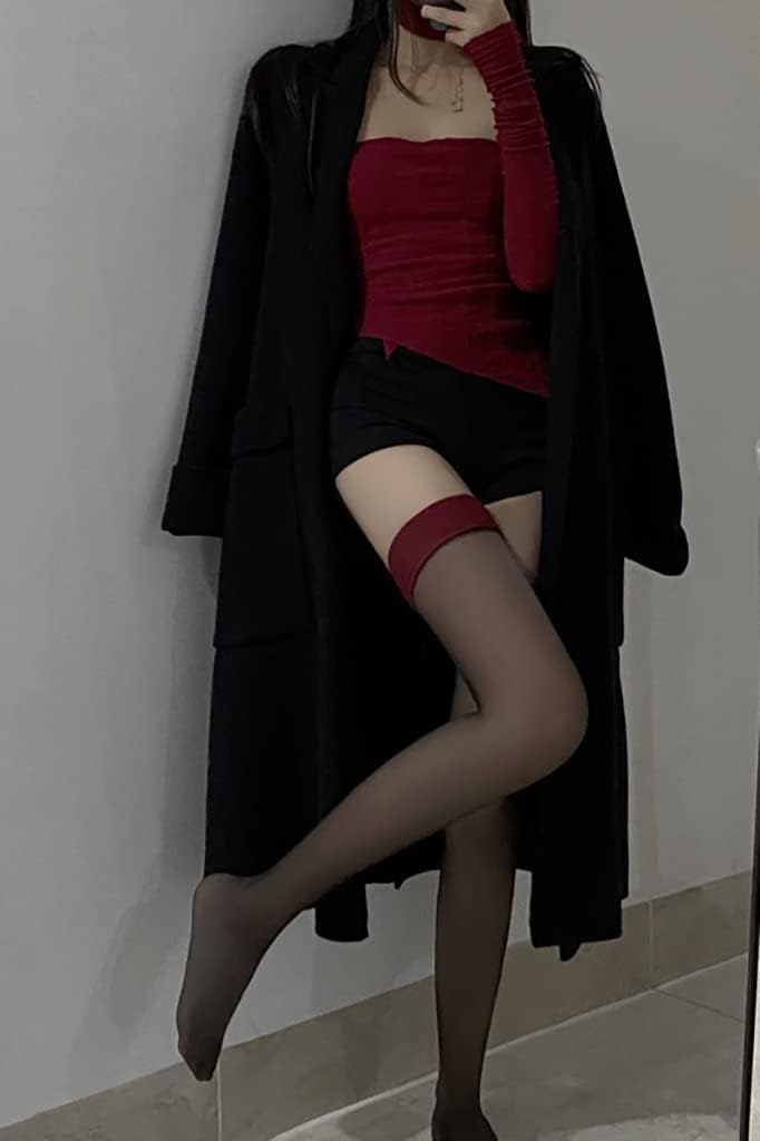 Woman Slim Stockings, Sexy Transparent Stockings, Non-Slip Silicone High Socks Knee Socks 2 Pairs