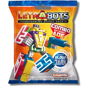 Una BUSTINA LETRABOTS Combo Big Robot ADE