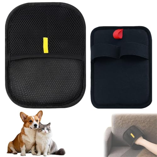 YAYNO 2 pezzi Pet Hair Remover Guanti per Animali Domestici Double Sided Grooming Glove spazzola per gatti spazzola per cani guanti per la cura del pelo riutilizzabili per Rimozione Peli su Divani