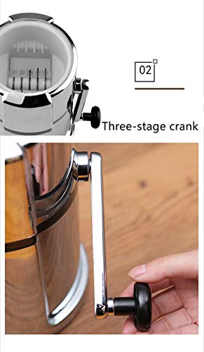 DWD® Premium Manual Ice Crusher Rotary Handle with Non Slip feet 16x26cm Stainless Steel/Black Weighted Base Mini Bar Make The Perfect Drink - Image 9
