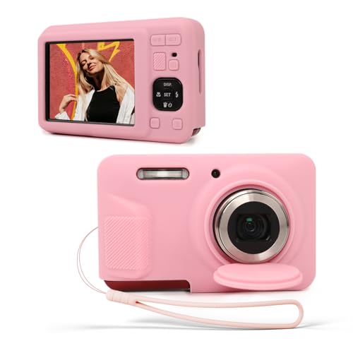 Funda de silicona para cámara Kodak PIXPRO FZ55 color rosa