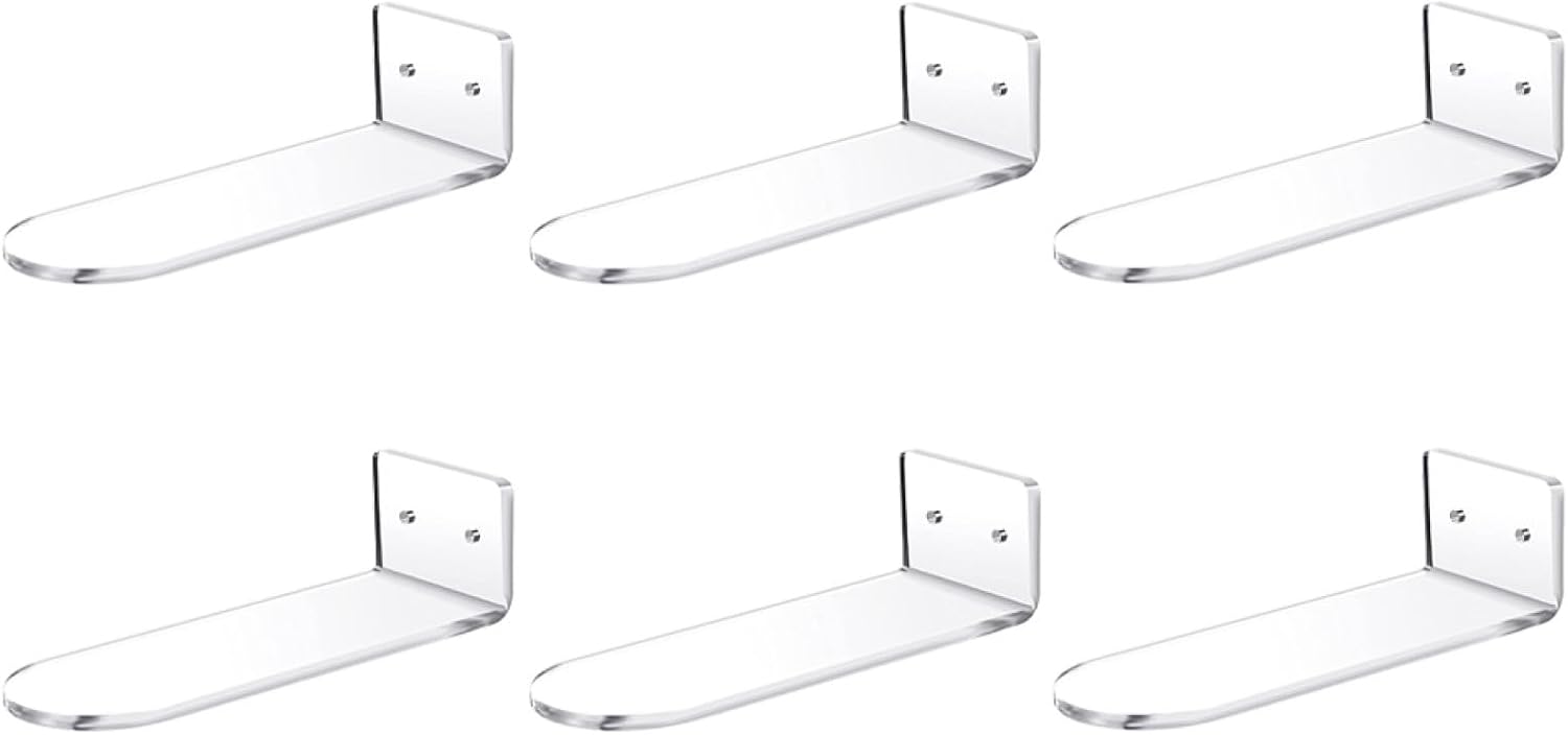 Sports Shoes Display Stand Wall-Mounted Floating Shoe Shelves Acrylic Entryway Organizer