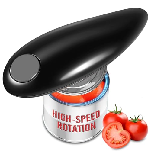 Electric Can Opener, Handheld One-touch Automatic Can opener, Smooth Edge Kitchen Gadget