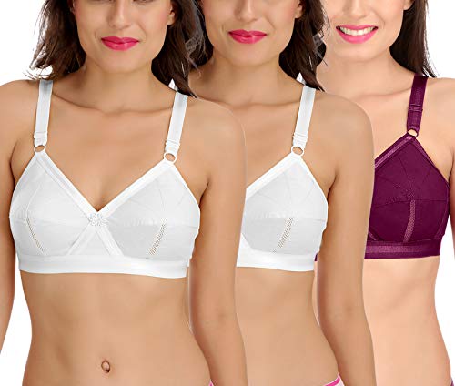 Image of SONA Perfecto Plus Size Cotton Bra for Woman Full Coverage Pack of 1