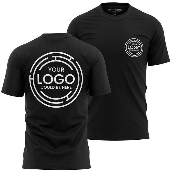 2 Pack Work Shirts for Men, Custom Shirts, Workwear T-Shirts, Crewneck Mens Shirt, Plain or Customized2