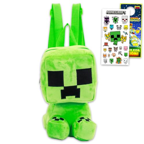 Minecraft Plush Backpack for Boys - Bundle with 10