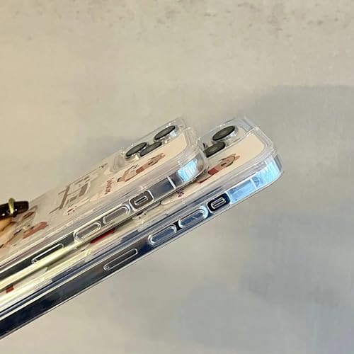 Image of PEEPERLY Back Cover Case for iPhone 13 Pro Max Soft TPU, Shockproof Protective Cartoon Snow Burst Fantasy Case for Girls & Women