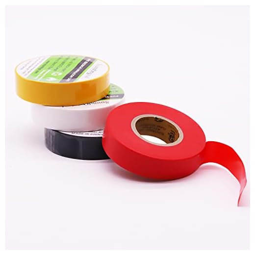 SoundOriginal Electrical Tape 0.7 Inch by 60 Feet 4 Pack Waterproof Flame Retardant Indoor Outdoor High Temperature Resistance (60Ft 4Colors)