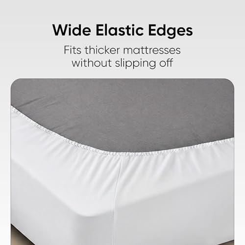 Image of Frido Bamboo Waterproof Mattress Protector for Single Beds(78 x 36 Inch), Soft Bamboo Terry Comfort, Cooling Breathable & Noiseless Mattress Cover, Fit for Mattresses Up to 10 Inches (White)
