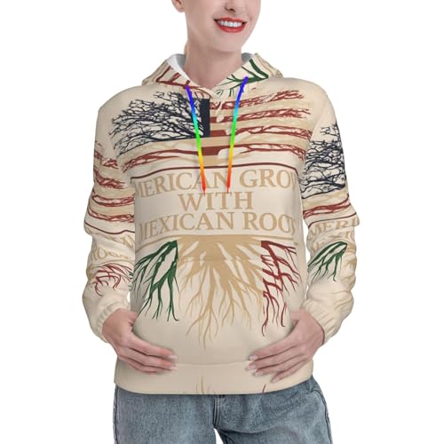 Sweat à capuche pour femme American Grown : coton doux de qualité premium pour toutes saisons