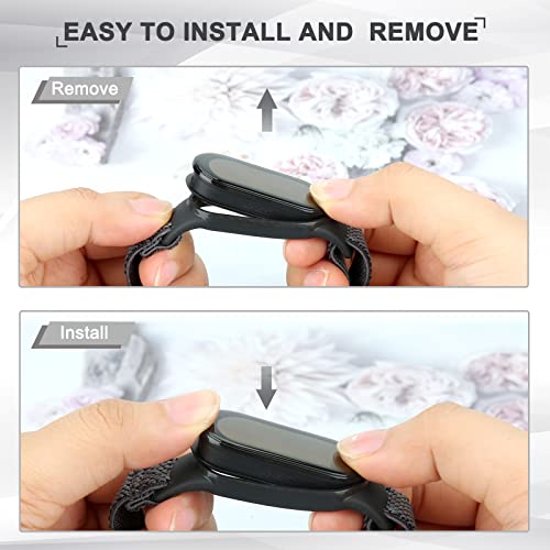 enkic Elastisch Armband Kompatibel mit Xiaomi Mi Band 7/Mi Band 6/Mi Band 5/Mi Band 4/Mi Band 3/Amazfit Band 5 Armband, Verstellbares Ersatzarmbänder Nylon Loop Sport Uhrenarmband für Damen Herren