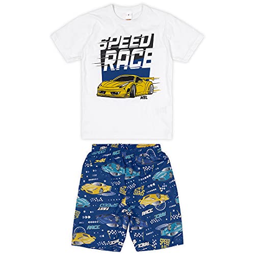 Conjunto Camiseta + Bermuda Em Microfibra, Marisol Play, Meninos, Branco, 10