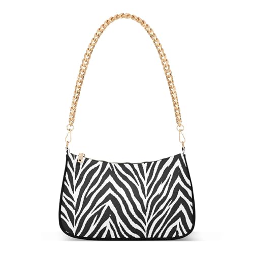 Image of Shoulder Bags for Women Animal Zebra Leopard Cheetah Tiger Print Hobo Tote Handbag Small Clutch Purse with Zipper Closure
