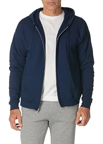 Hanes mens Zip-up Hoodie, Ecosmart Fleece Full-zip Hoodie for Men, Hooded Sweatshirt - Image 4