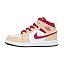 White/Beige/Red
