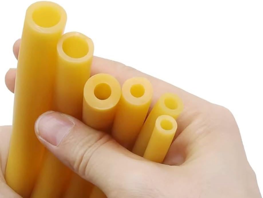 Natural Latex Elastic Hose ID 1.6mm-12mm Durable Rubber Tubing for Lab Tensile Instruments(OD 5xID 2mm)