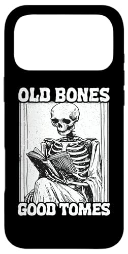Old Bones Good Tomes Book Lover Bookworm �X�P���g���u�b�N �X�}�z�P�[�X iPhone 17 Pro Max �p